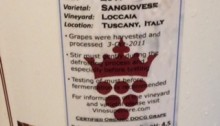 Vino Superiore Sangiovese Label